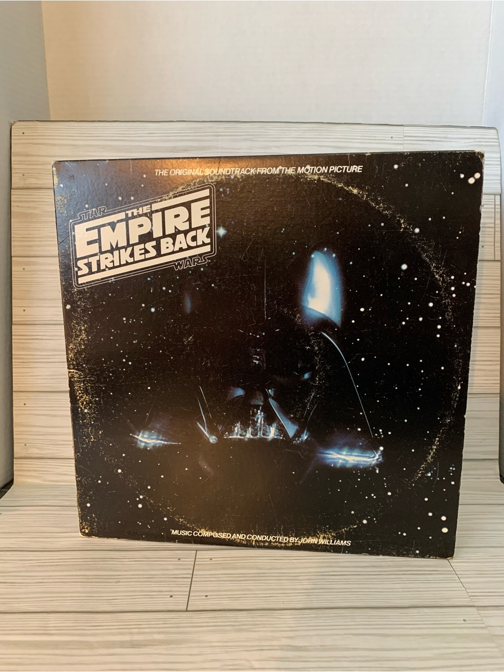 Vintage 1980 Star Wars The Empire Strikes Back Vinyl Record - Black
